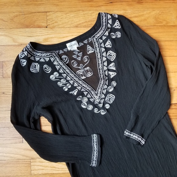 Chico's Tops - Chico's Tunic Boho Beach Cover-up